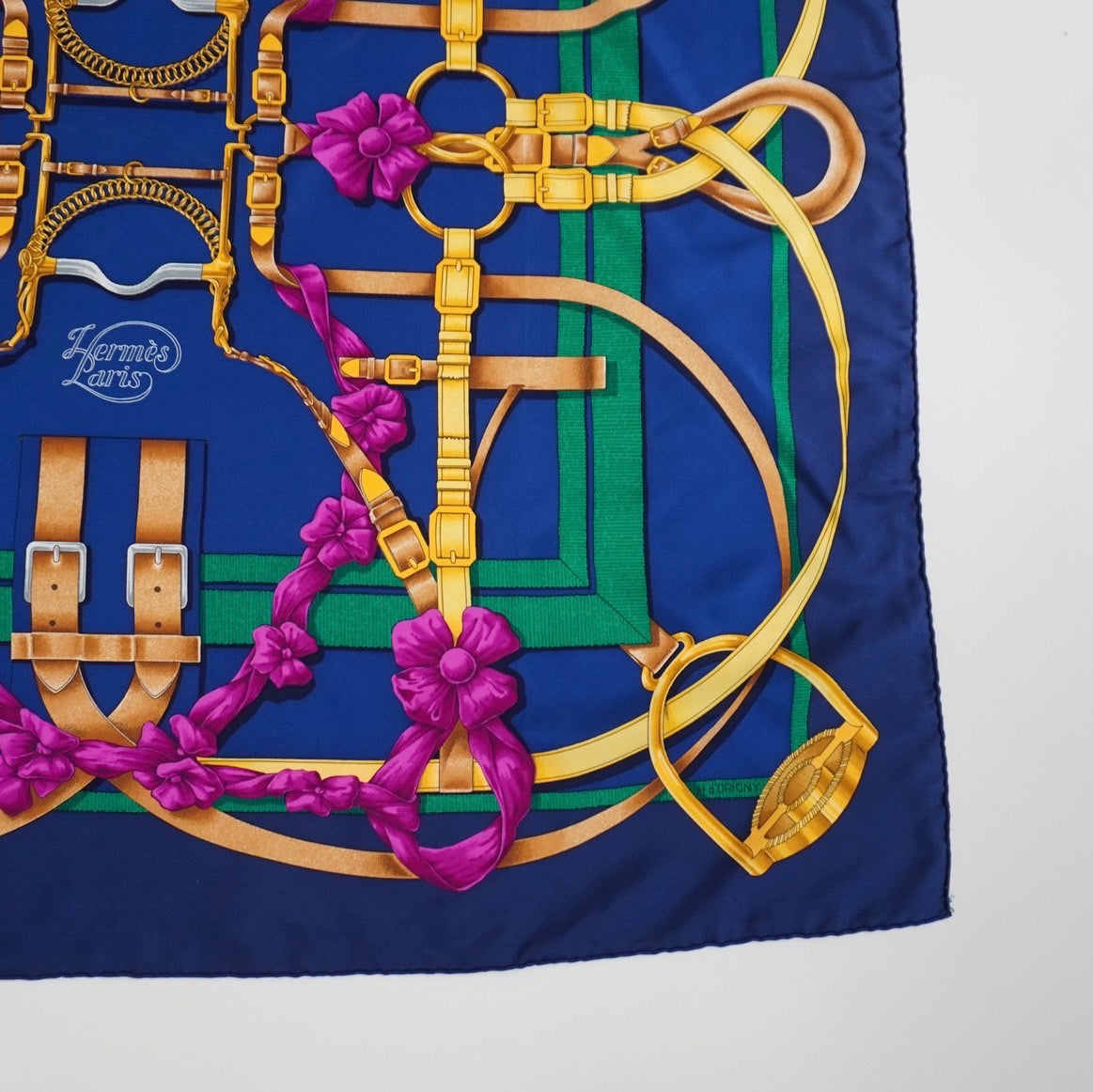 ”Hermes” Silk Scarf Made in France