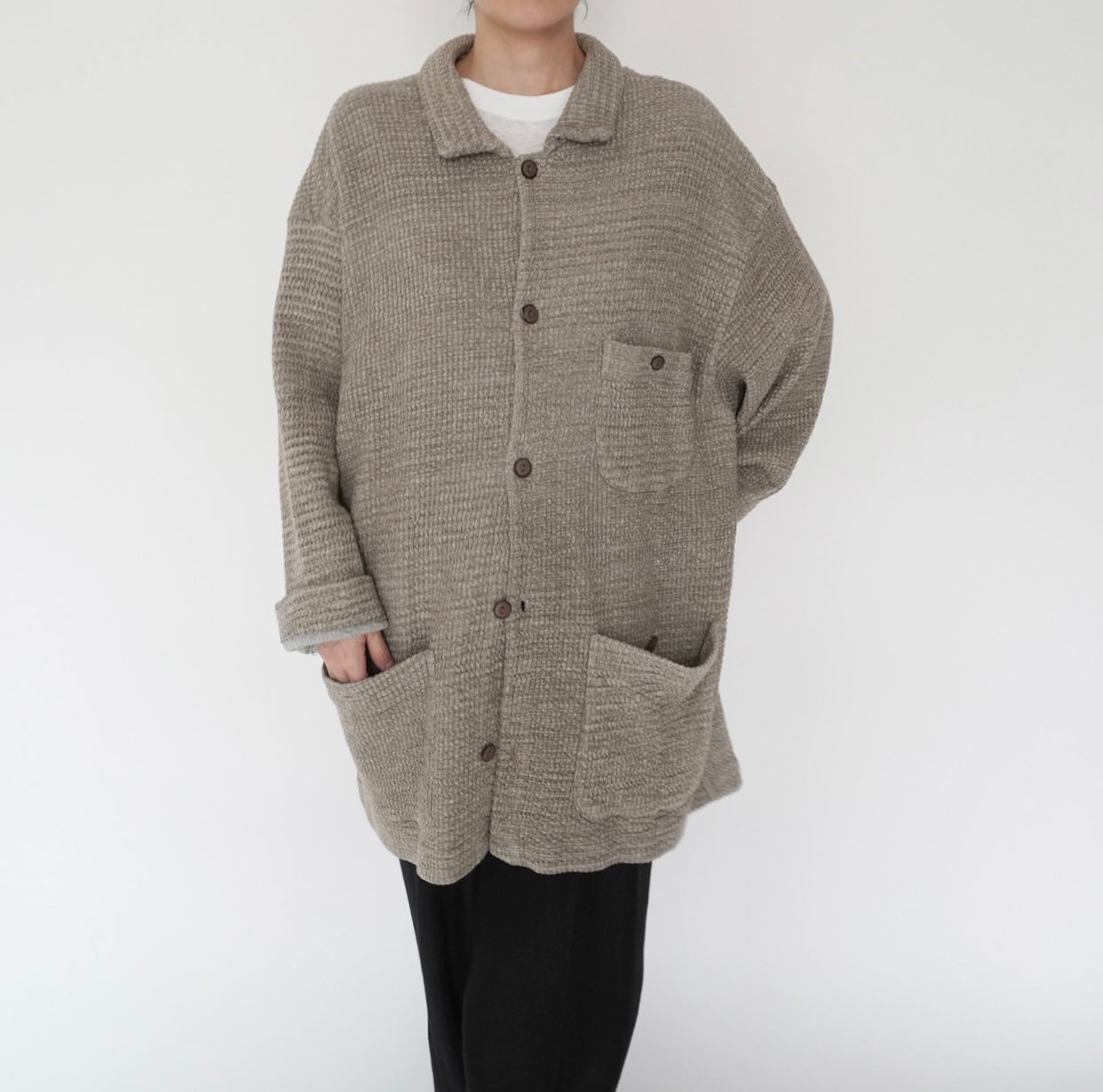 90s Cotton Long Jacket