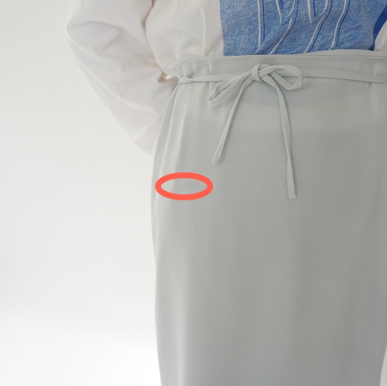 90s Light Blue Skirt