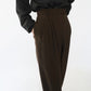 90s Wool Striped Wide Pants Made in USA Dead Stock