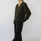 60s Pure Wool V Neck Knit Made in Ireland