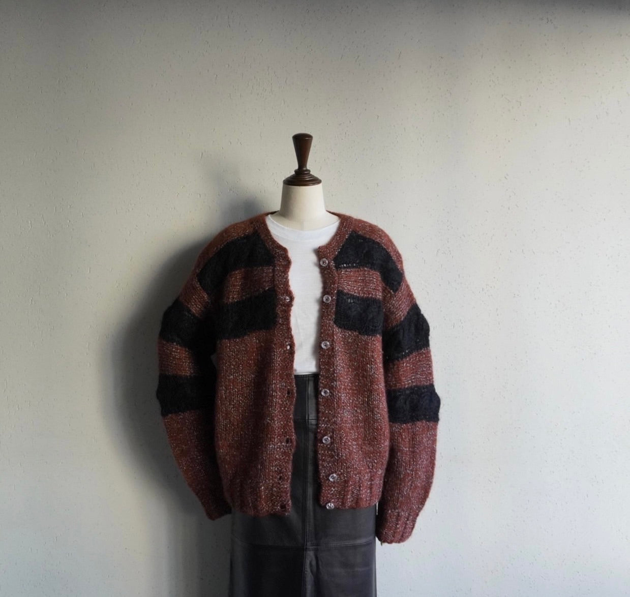 80s EURO Mohair Knit Cardigan