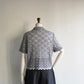 90s Lace Design Mesh  Shirt