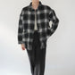 90s Shadow Plaid Fringe Shirt,Jacket Made in USA