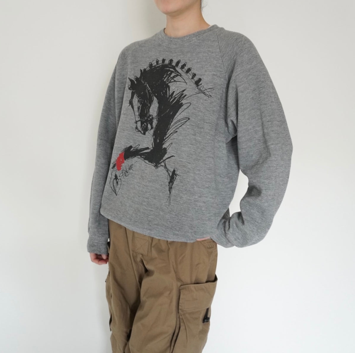 90s Printed Sweater Made in USA