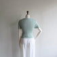 80s Ribbed Zip Top