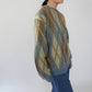 80s Argyle Mohair Knit Made in Italy