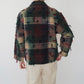 90s Plaid Fringe Light Jacket
