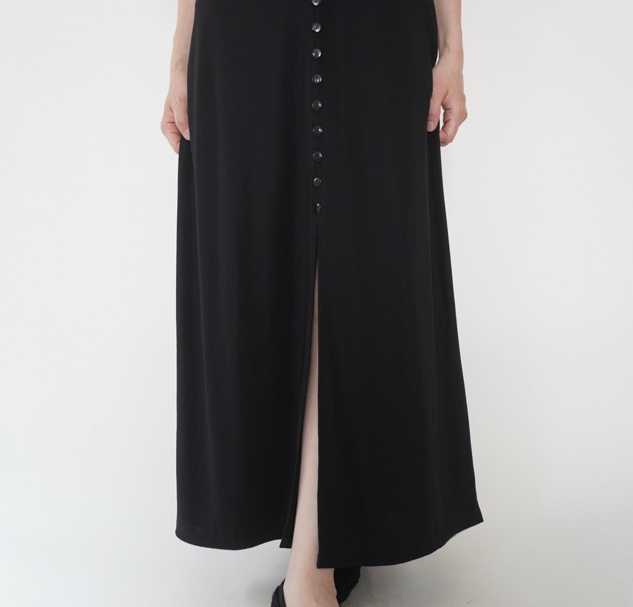 90s Black Skirt Made in USA
