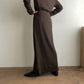 90s Brown Rayon Two-Piece Made in USA