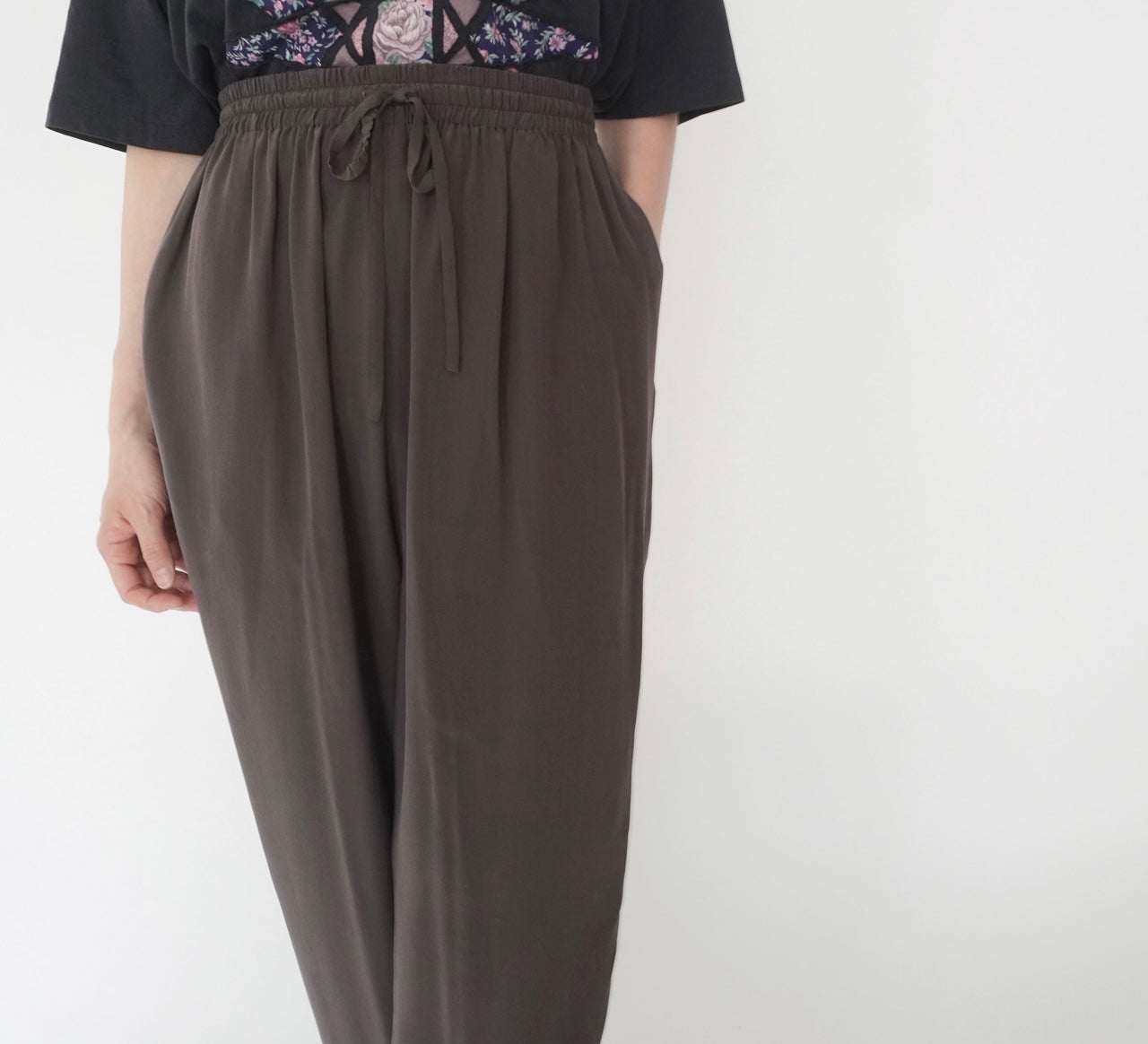 90s Silk Wide Pants