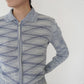 70s Pattern Zip Top
