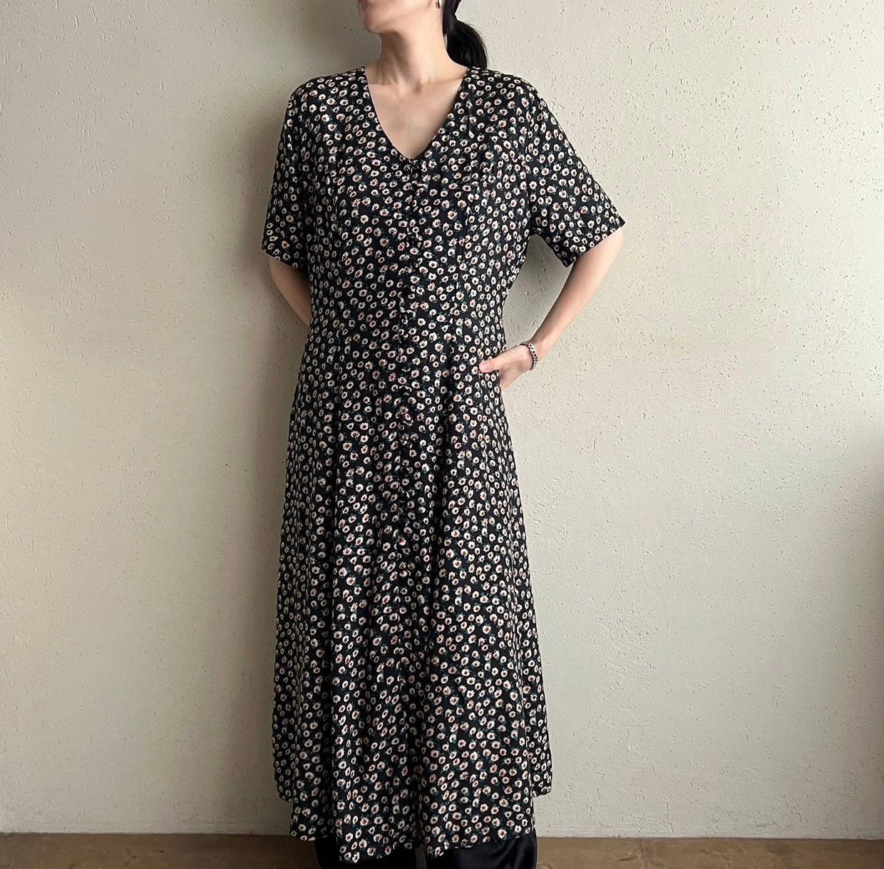 90s Printed Dress Made in Italy