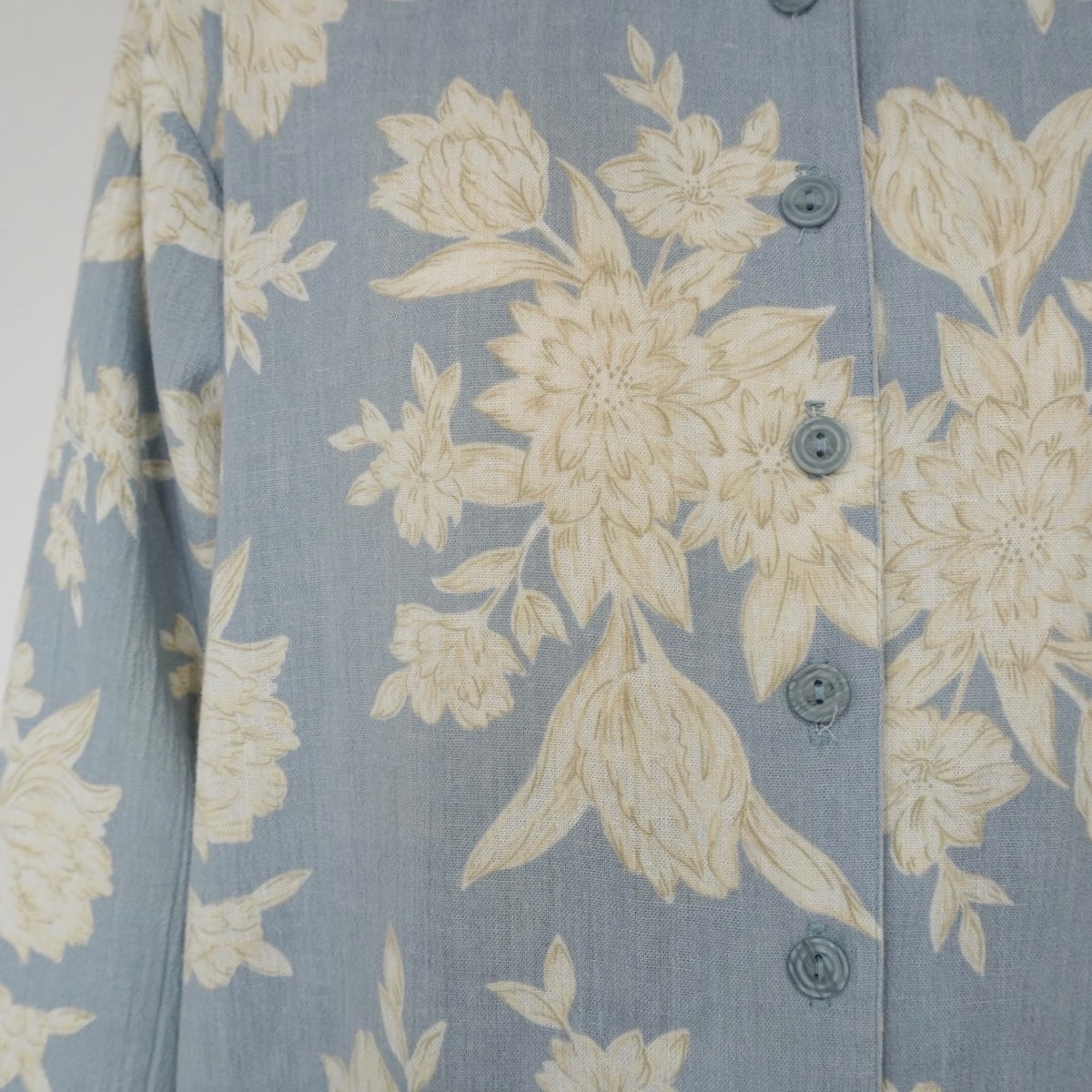 90s Flower Pattern Shirt Made in USA