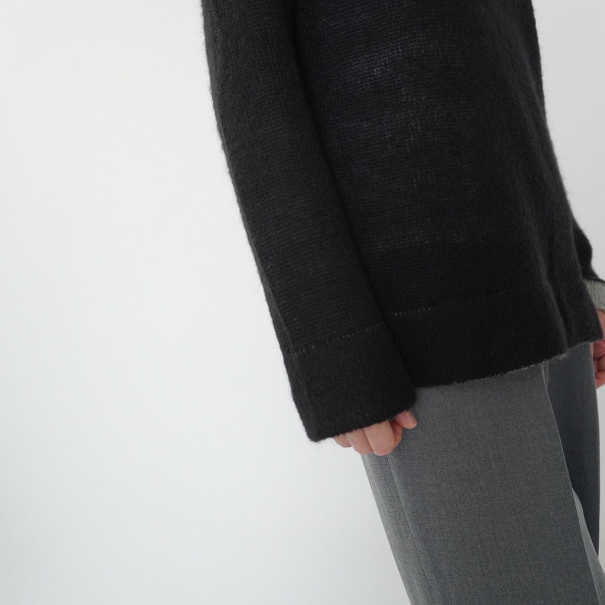 90s Black×Gray Knit
