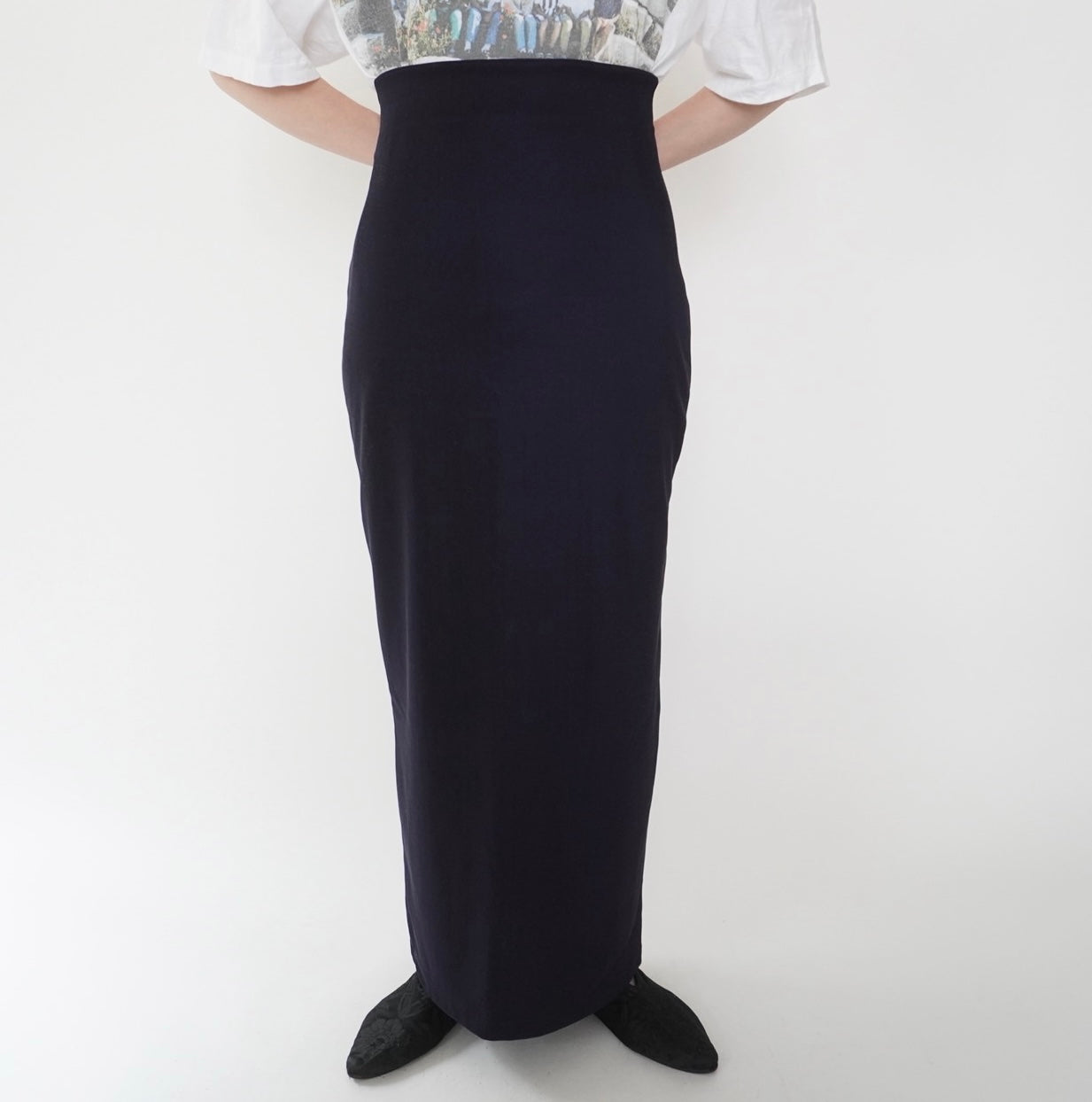 80s EURO Navy Skirt