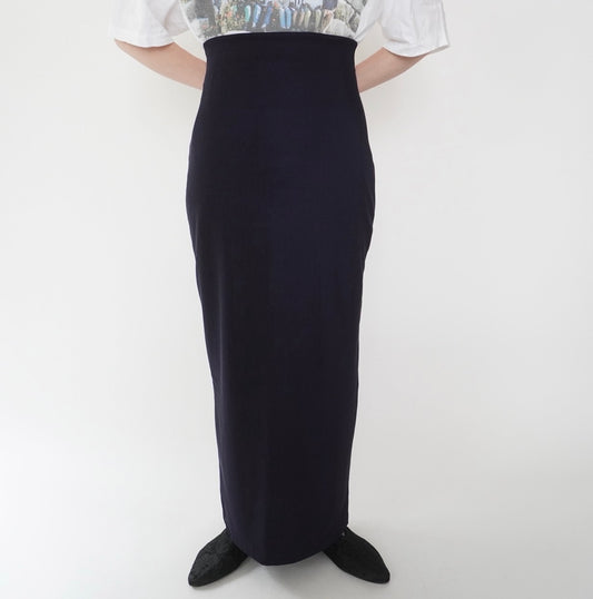 80s EURO Navy Skirt