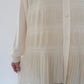 90s Pleated Design Shirt