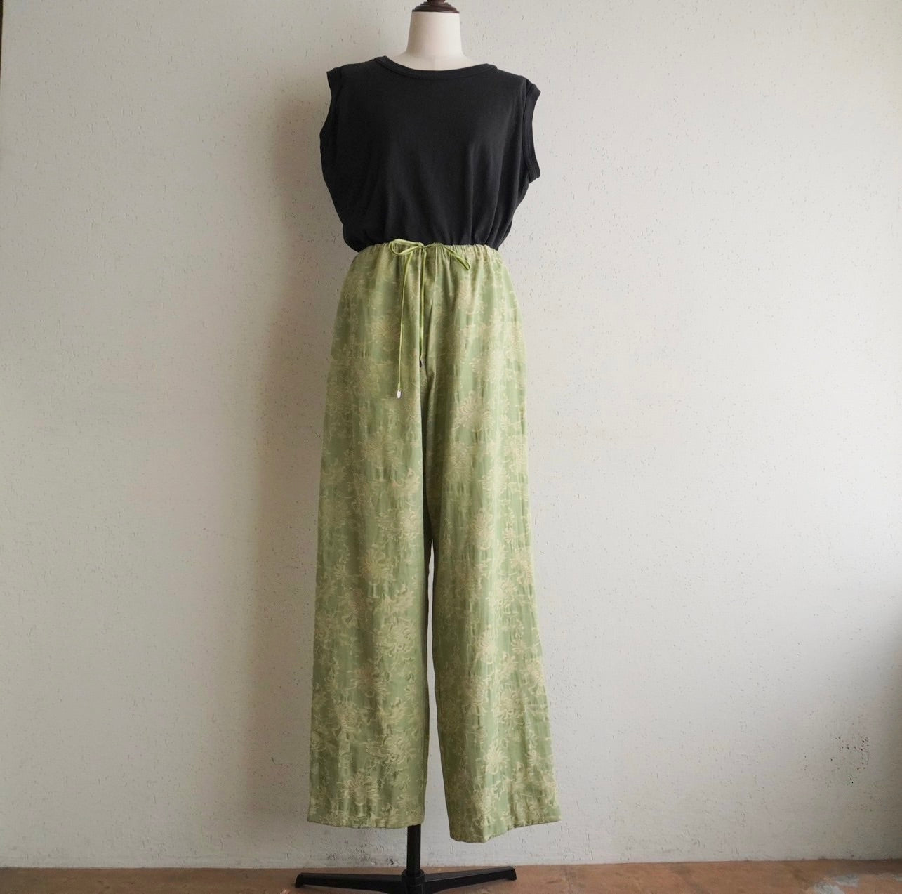 90s Pattern Wide  Pants