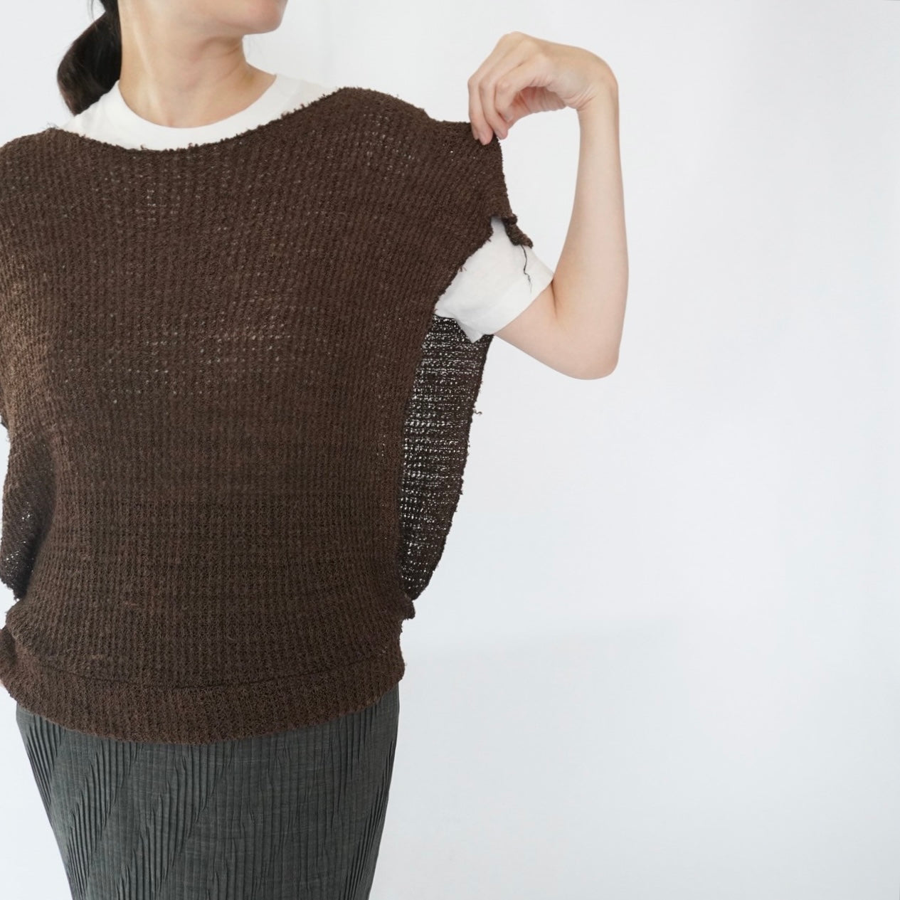 80s Woven Vest,Top