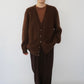 80s Brown Cardigan