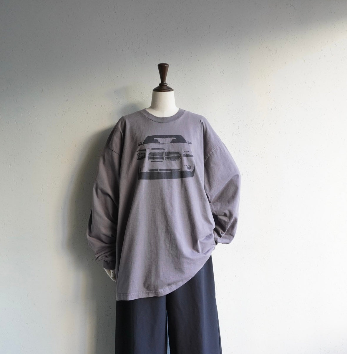 90s "DODGE" Printed Long Sleeves T-shirt Made in USA