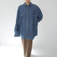 80s "BANANA REPUBLIC ”Safari & Travel" Denim Shirt