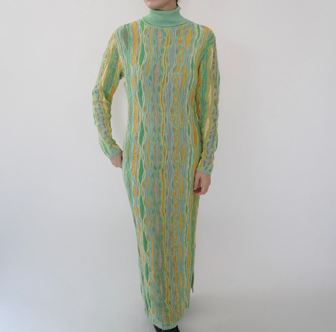 80s Design Cotton Knit Dress Made in Australia