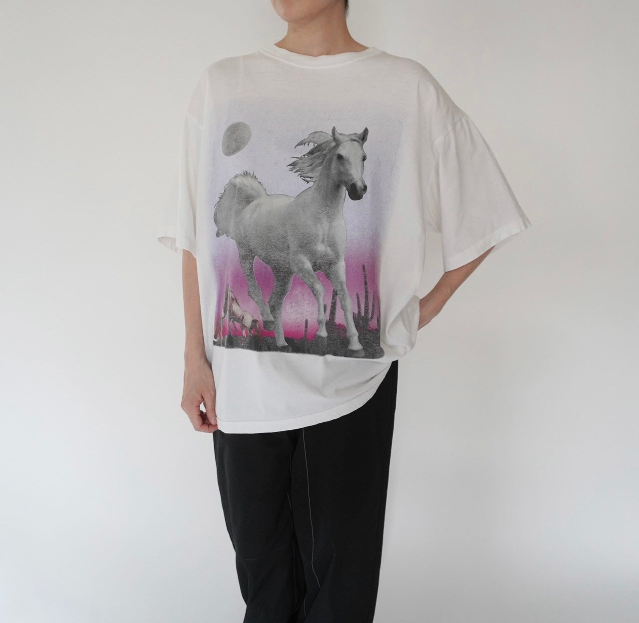 90s EURO Horse Printed T-shirt