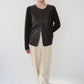 90s Faux Leather Top,Cardigan