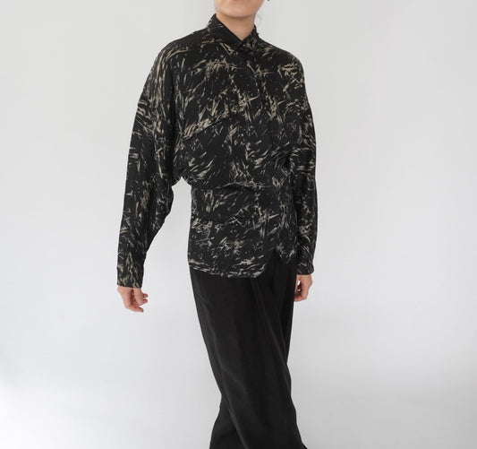 90s EURO Silk Design Shirt