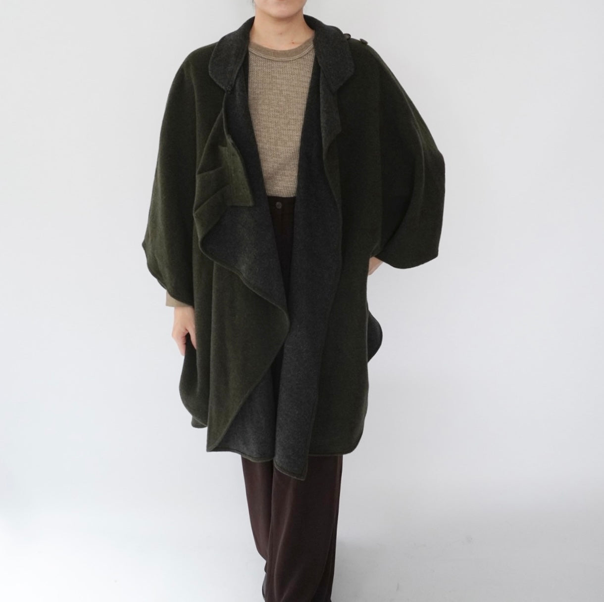 90s Design Poncho Jacket