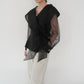 90s Sheer Design Blouse