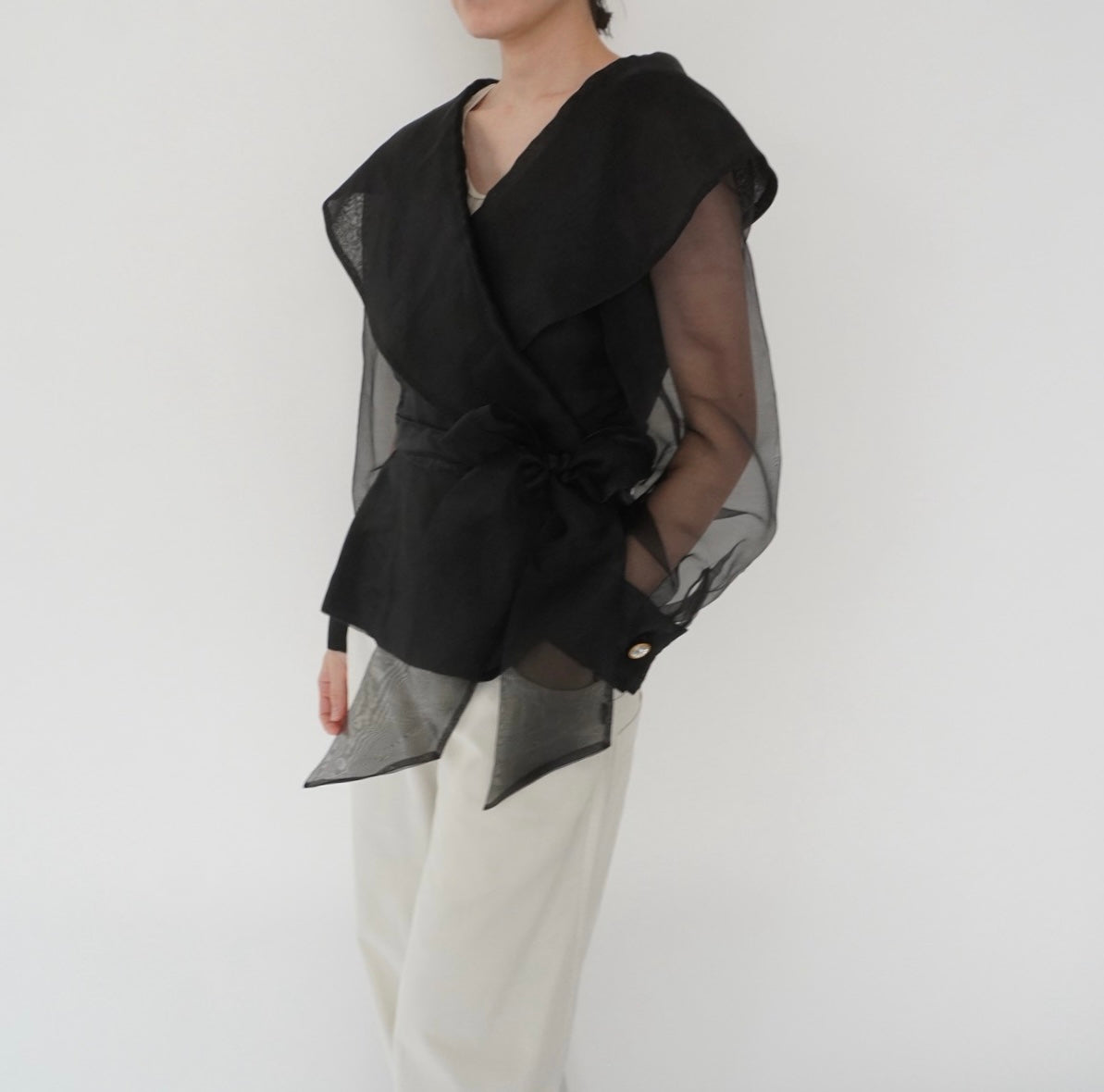 90s Sheer Design Blouse