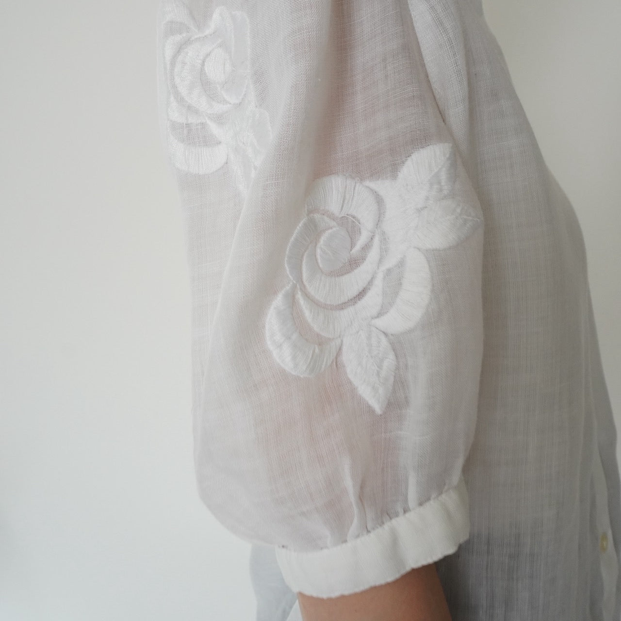 80s Embroidery Design Shirt Made in Italy