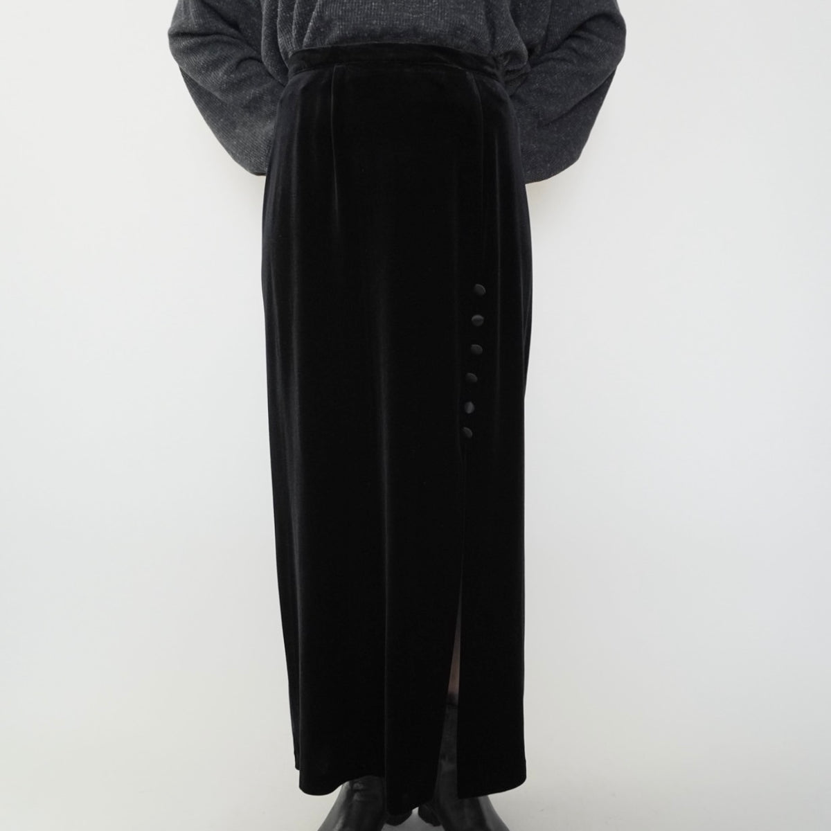 90s Design Velour Skirt