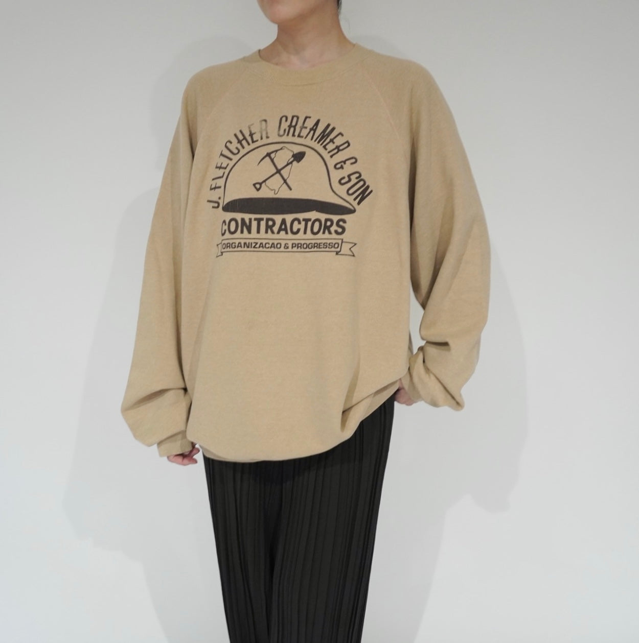 80s Printed Sweater Made in USA