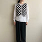 90s Black x White Knit Vest