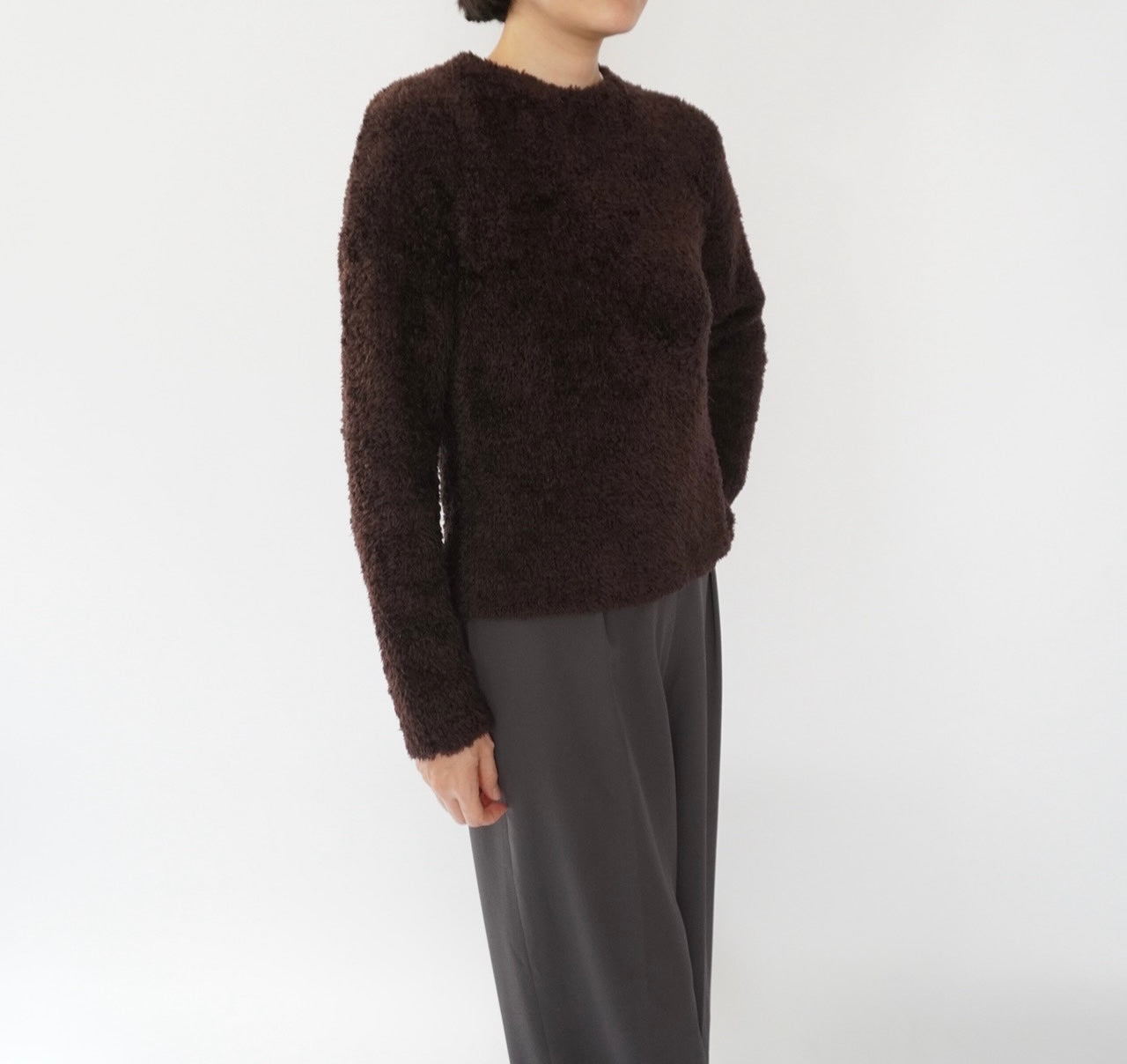90s Brown Boa Top