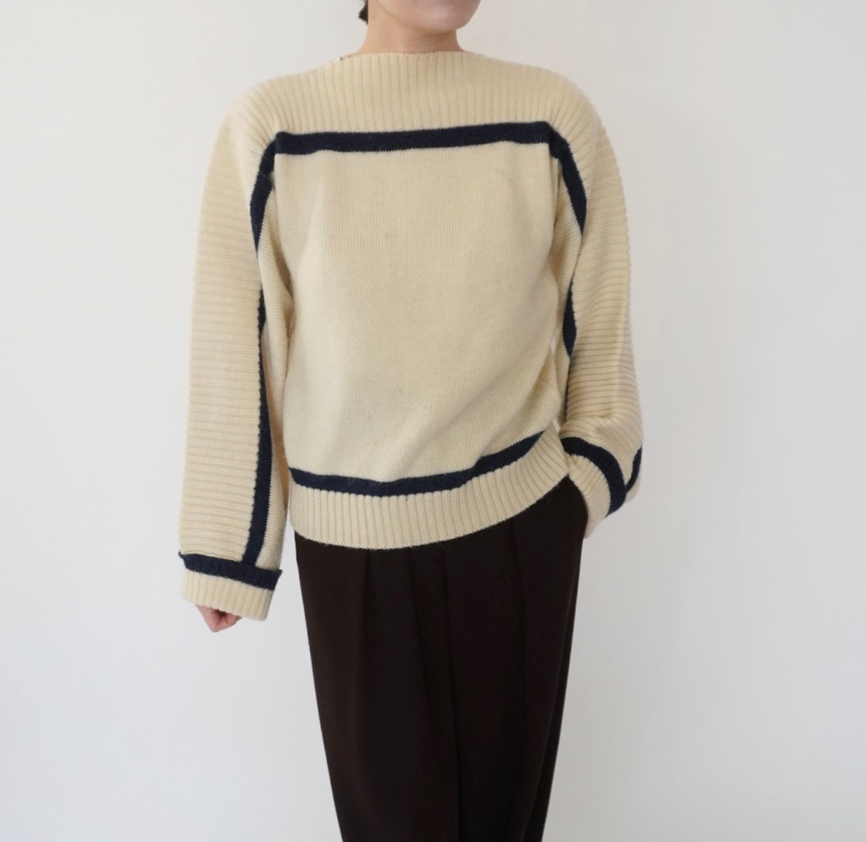80s＂Rodier Paris" Design Knit