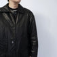 90s Black Leather Jacket Made in Italy