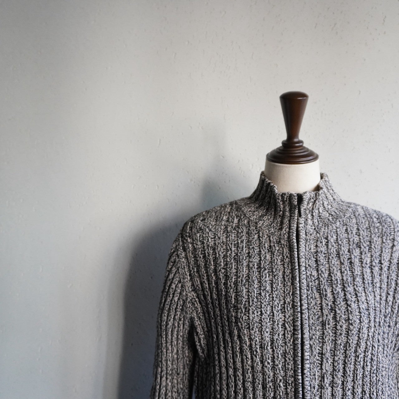 90s Cotton Knit Zip Top