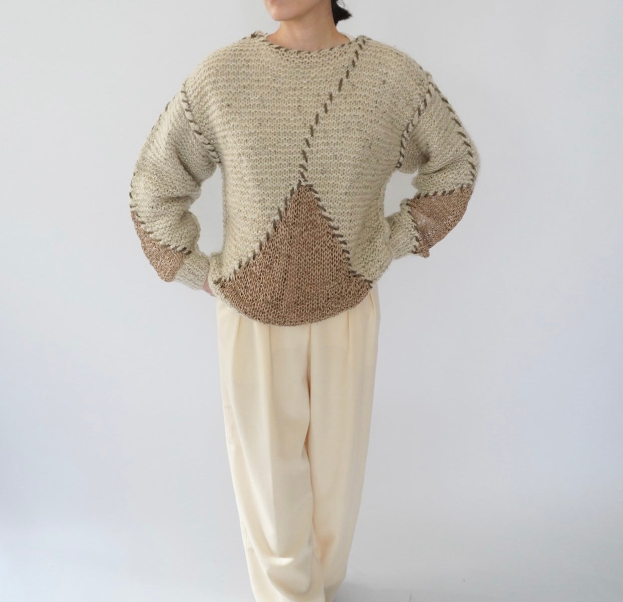 80s Woven Mohair Knit Made in Italy