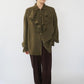 90s Ruffle Design Silk Shirt