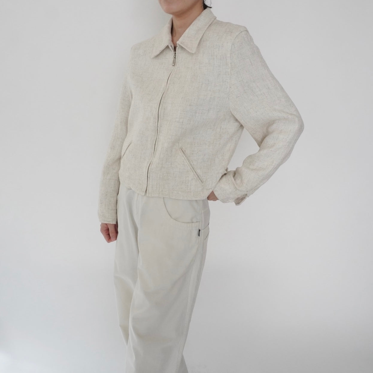 90s Ivory Jacket Made in USA