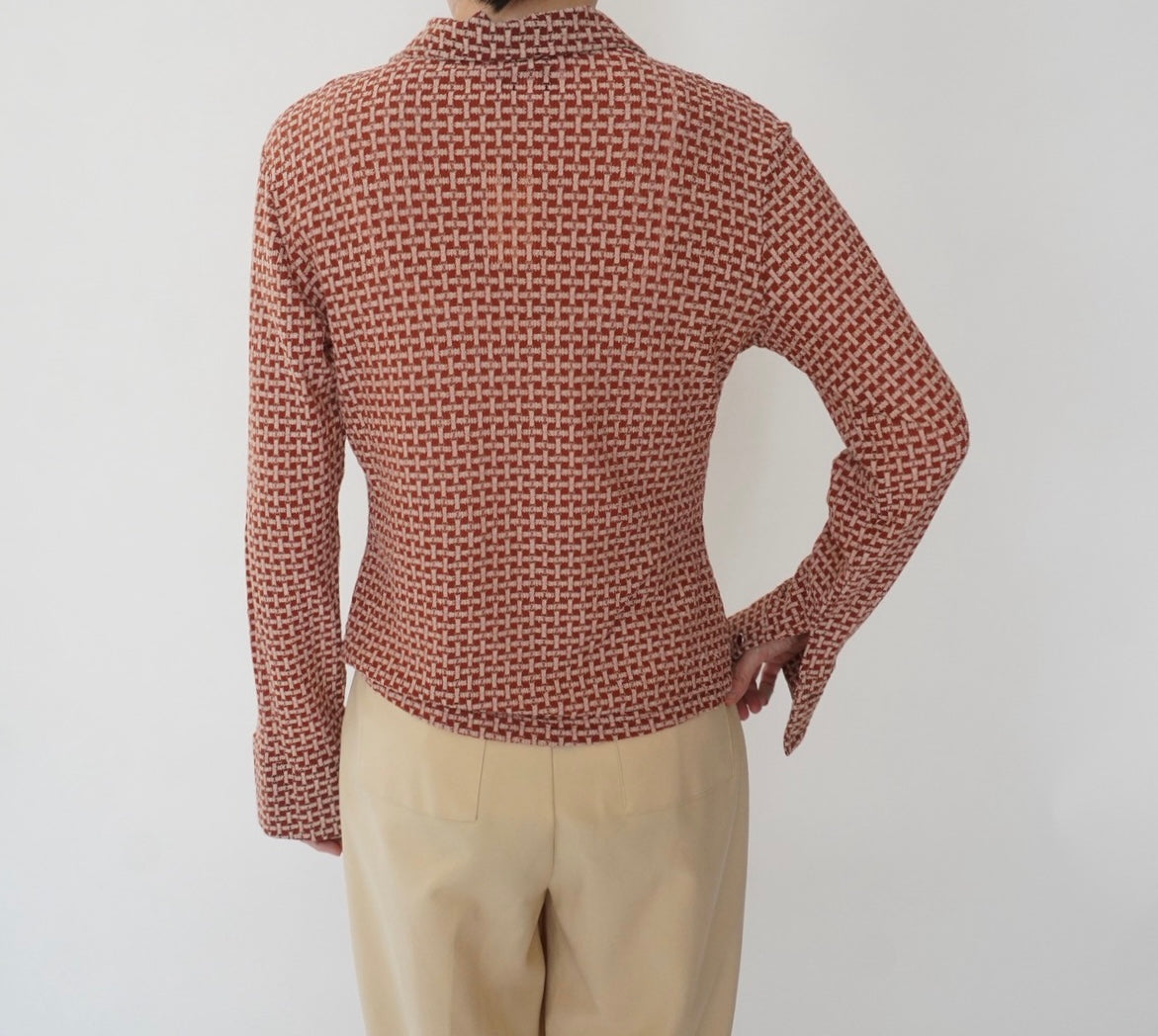 90s Pattern Shirt Made in USA