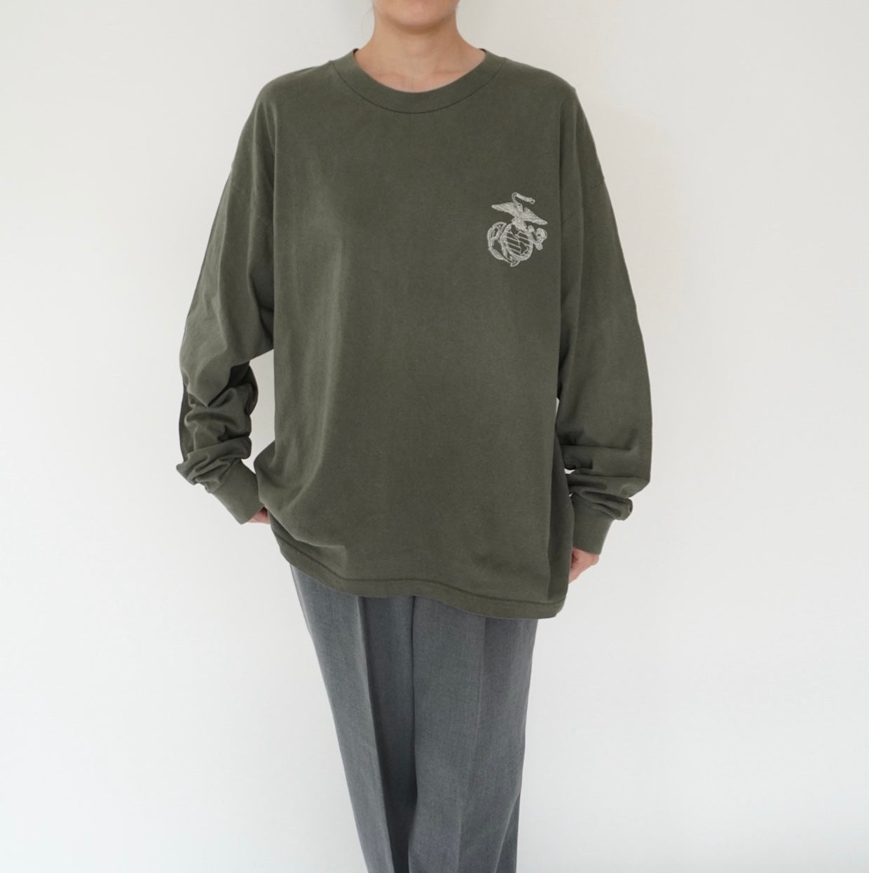 90s Printed Long Sleeves T-shirt Made in USA