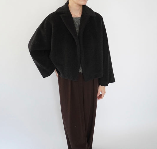90s Shaggy Mohair Jacket  Made in Italy