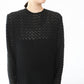80s Black Knit Dress