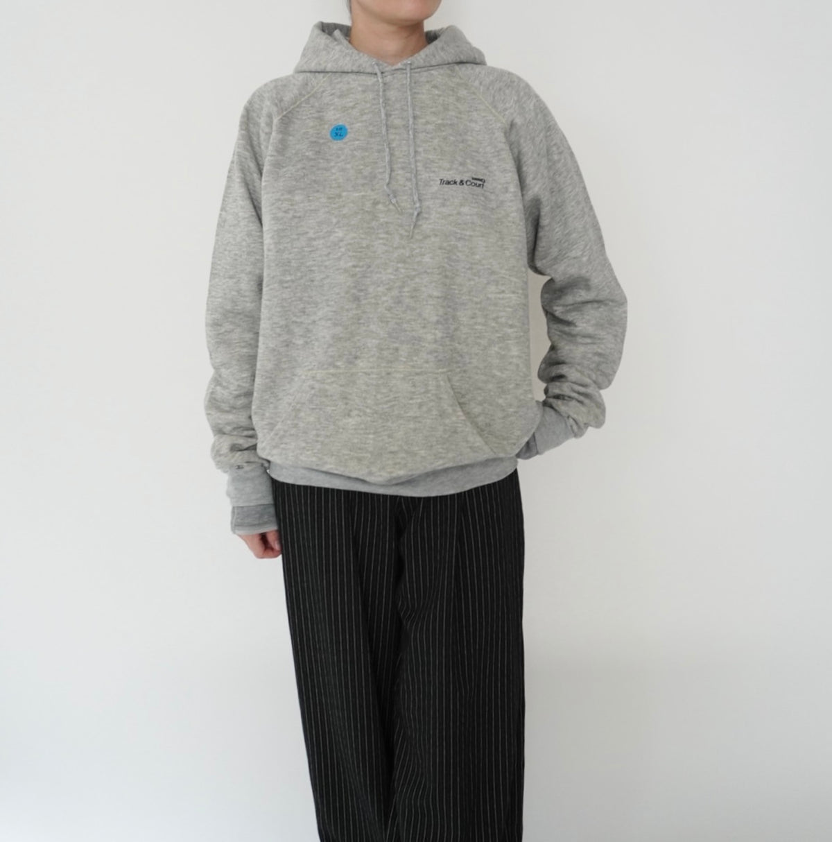 80s Hooded Sweater Made in USA Dead Stock